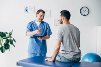 Primera sesión de fisioterapia